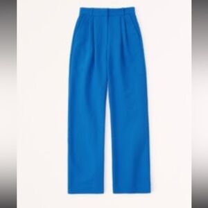 Abercrombie & Fitch Blue Formal Wide-Leg Pants